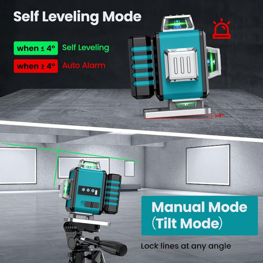 Seesii LL110 16 Lines Green Electronic Self Leveling Tool 4D Four-Plan - laser level-SeeSii