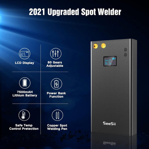 Seesii ‎SE-001 7500mAh Portable Spot Welder 80 Gears Adjustable with LCD Screen - Sopt Welder-SeeSii