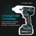 Seesii WH450 3/8" Cordless Impact Wrench, 330Ft-lbs(450N.m), 4.0Ah Battery, 4 Sockets - impact wrench-SeeSii