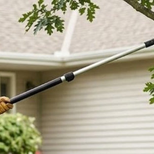 How to Trim Branches Near a House, Roof, or Fence with a Pole Saw - SeeSii
