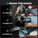 1/2" Cordless Impact Wrench 885Ft - lbs(1200Nm) | 21V, 2×4.0Ah Batteries & Detachable Side Handle for Auto Repair SeeSii - SeeSii