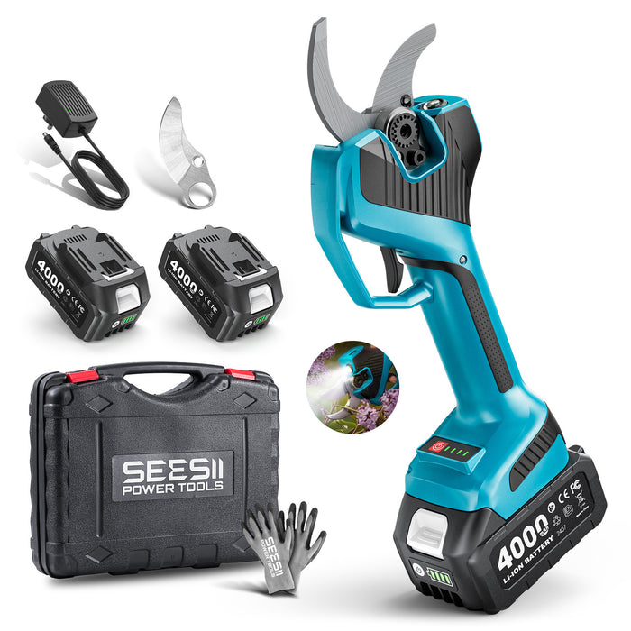 SEESII Electric Pruning Shears 4 Modes, 2.2" Cut Electric Pruners Cordless