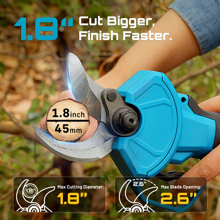 SEESII 2-in-1 Pole Electric Pruning Shears, 1.8" Cut Pole Cordless Pruner