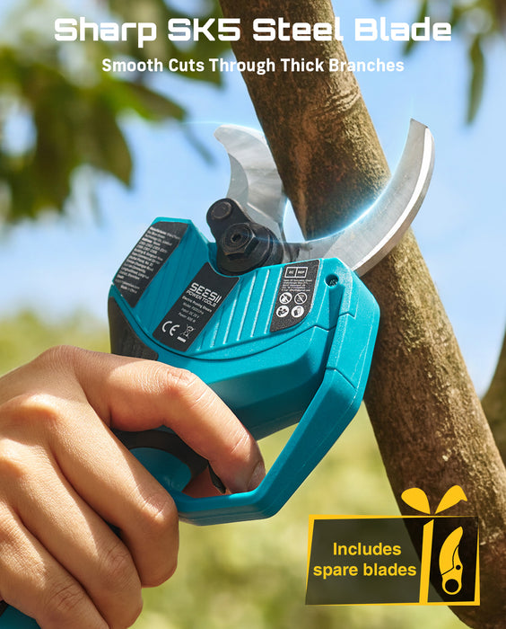 SEESII 2-in-1 Pole Electric Pruning Shears, 2.2" Cut Cordless Pole Pruner