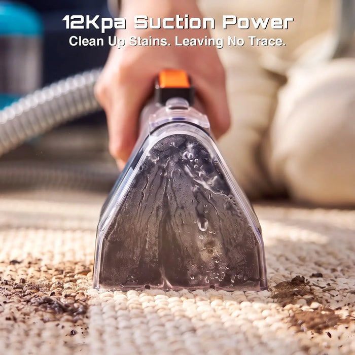 SEESII 1200W Carpet Cleaner Machine  12KPa Steam&Hot&Cold Water System Upholstery Cleaner
