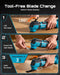 SEESII Cordless Oscillating Multi-Tool, 22000 OPM Brushless Motor Cutting
Sanding & Scraping, 4.5° Oscillation Angle, 4000mAh Battery, Quick Release, LED Light, 6-Speed Control & Universal Fit