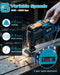 SEESII Cordless Oscillating Multi-Tool Kit, 6-Speed with 2.0Ah Battery
Home DIY and renovation projects; tool-free quick release, 3.2° oscillation angle 21V Max power 19000OPM