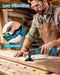 SEESII Cordless Oscillating Multi-Tool Kit, 6-Speed with 2.0Ah Battery
Home DIY and renovation projects; tool-free quick release, 3.2° oscillation angle 21V Max power 19000OPM