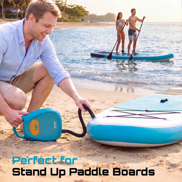 Seesii Paddle Board Pump Rechargeable Battery-Powered 20PSI Dual Stage SUP Pump