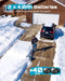 Cordless Electric Snow Blower with 2 x 4.0Ah Batteries, 20 Ft Throw Distance, 6-Speed Control for Driveway Patio Snow Removal - SEESII