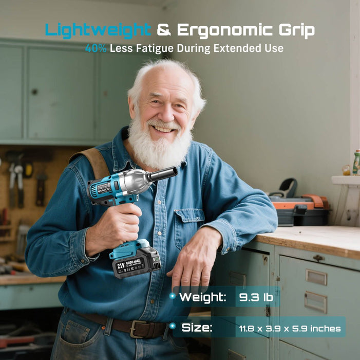 Cordless Impact Wrench 1/2 inch for Car Home SeeSii WH710 - impact wrench - SeeSii