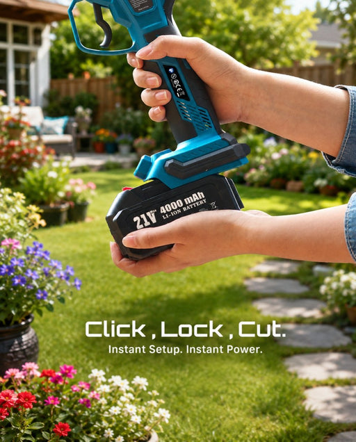 Electric Pruning Shears for Gardening, 1.8" Cordless Power Pruner with Brushless Motor, Dual 4.0Ah Batteries & Extra SK5 Blade — SEESII POWER TOOLS YES. YOU CAN. - SeeSii