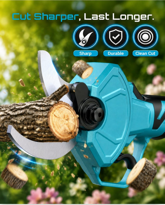 Electric Pruning Shears for Gardening, 1.8" Cordless Power Pruner with Brushless Motor, Dual 4.0Ah Batteries & Extra SK5 Blade — SEESII POWER TOOLS YES. YOU CAN. - SeeSii