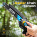 Mini Chainsaw Cordless 8 inch: Electric Chainsaw Battery Powered, Brushless Chain Saw with Auto Oiler, 2pcs Battery（M8 Ultra） - SEESII