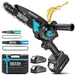 Mini Chainsaw Cordless 8 inch: Electric Chainsaw Battery Powered, Brushless Chain Saw with Auto Oiler, 2pcs Battery（M8 Ultra） - SEESII