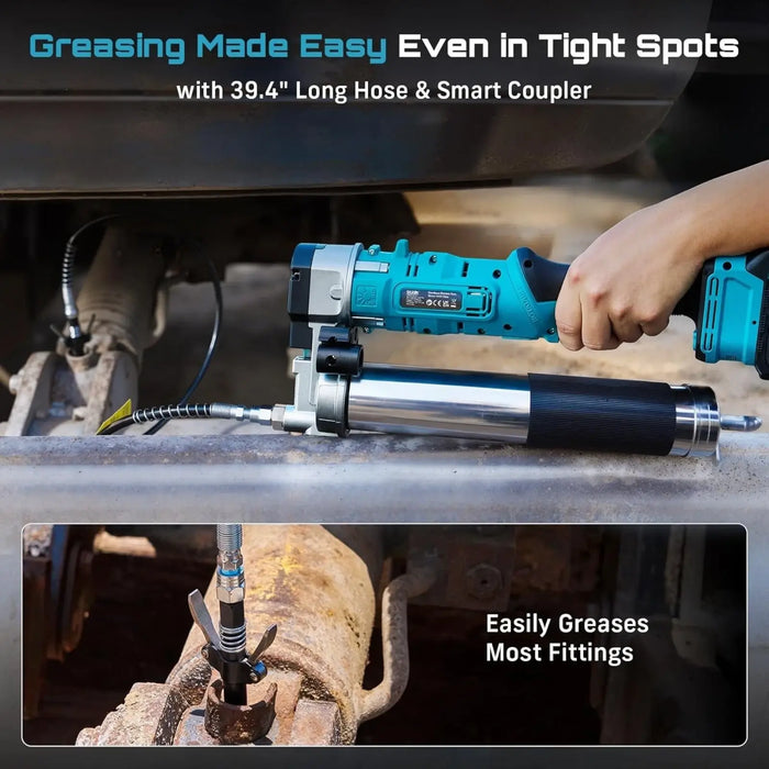 Seesii Grease Gun 2-in-1 Easy-to-Use Electric Grease Gun