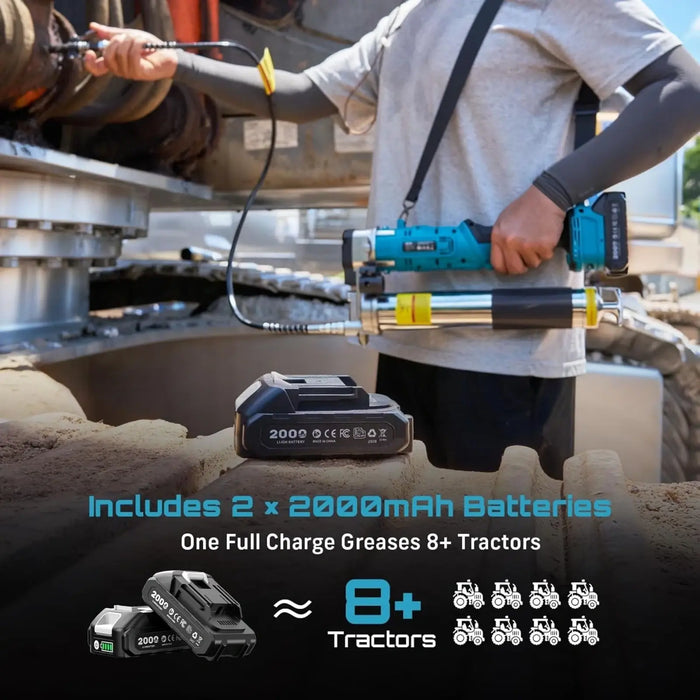 Seesii Grease Gun 2-in-1 Easy-to-Use Electric Grease Gun