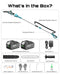 SEESII 10" 2-in-1 Cordless Pole Saw & Mini Chainsaw, 21V Brushless Tree Trimmer, 2×4.0Ah Batteries - Pole Saw & Mini Chainsaw-SeeSii