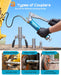 Seesii 10000PSI Grease Gun, Gear-Assisted Lever, Upgraded Air Bleeder - Grease Guns-SEESII