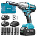 SEESII 1/2" Cordless Impact Wrench 900Nm, 2×4.0Ah 21V,6Sockets+Case - impact wrench - SeeSii