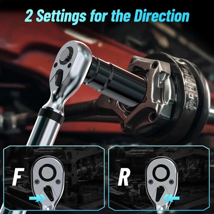 Seesii 1/2" Drive LED Digital Torque Wrench 12.5 - 250 Ft.Lb with Buzzer 17 - 340N.m - SeeSii
