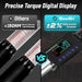 Seesii 1/2" Drive LED Digital Torque Wrench 12.5 - 250 Ft.Lb with Buzzer 17 - 340N.m - SeeSii
