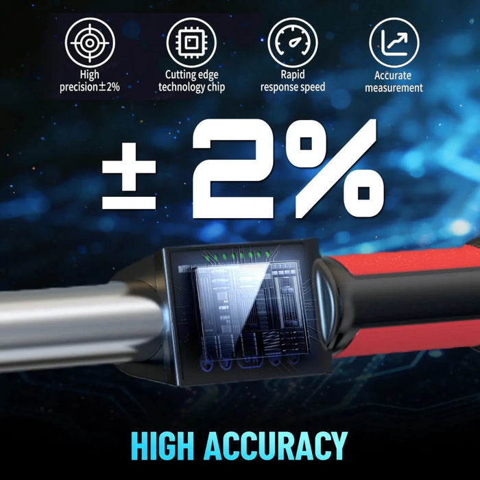 Seesii 1/2" Drive LED Digital Torque Wrench 12.5-250 Ft.Lb with Buzzer 17-340N.m - SEESII