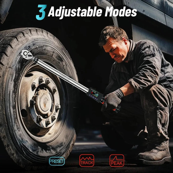 Seesii 1/2" Drive LED Digital Torque Wrench 12.5 - 250 Ft.Lb with Buzzer 17 - 340N.m - SeeSii