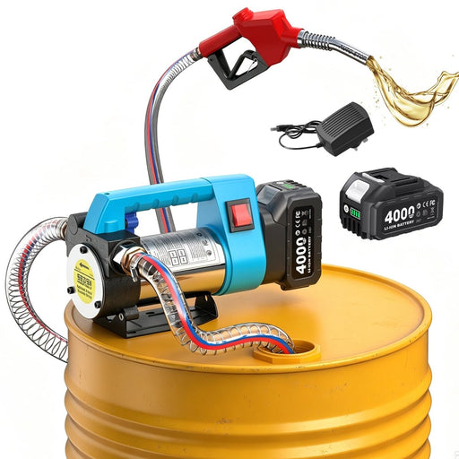 Seesii 12 GPM Battery Fuel Transfer Pump | 21V, 2×4.0Ah, Auto Shut-Off - Transfer Pump-SeeSii