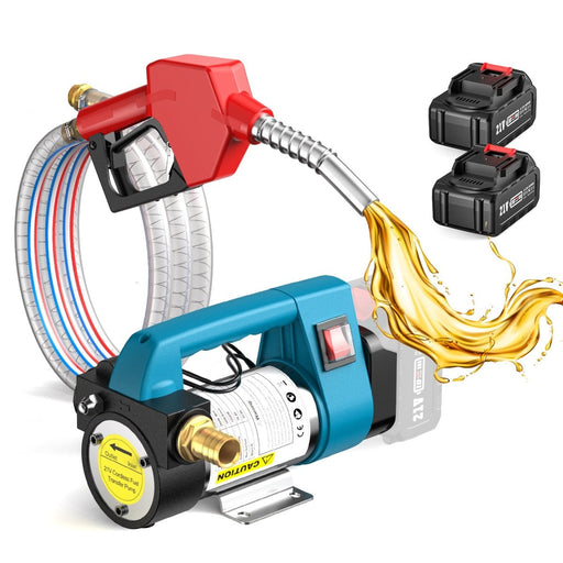 Seesii 12 GPM Battery Fuel Transfer Pump | 21V, 2×4.0Ah, Auto Shut - Off - SeeSii
