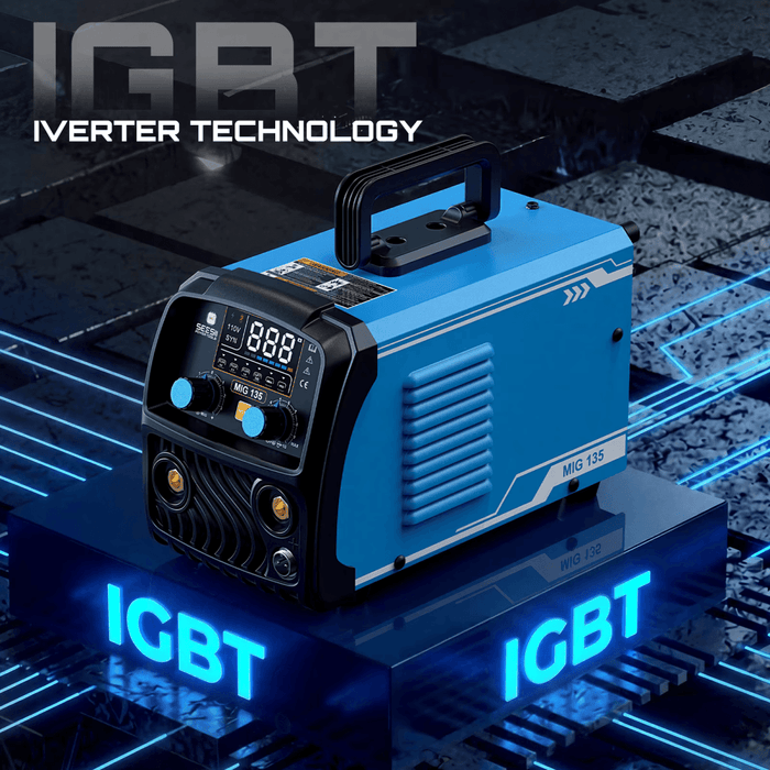 SEESII 130A Mini MIG Welder Flux Core 110V MIG Welder Gasless Flux MIG/Lift TIG/Stick - SeeSii