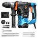 SeeSii 13A 1 - 1/4" SDS - Plus Rotary Hammer Drill, 6J Corded Demolition Hammer, 4 Functions, Safety Clutch & Anti - Vibration (Bits & Chisels Included) - SeeSii