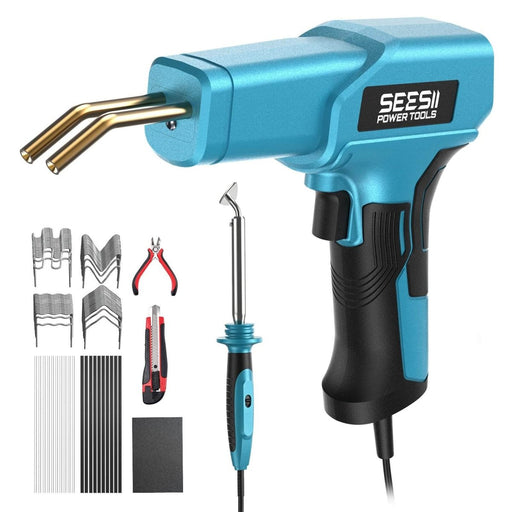 SEESII 150W 2 in 1 Plastic Welder Hot Stapler Repair Kit with Soldering Iron - SeeSii