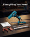 SEESII 150W 2 in 1 Plastic Welder Hot Stapler Repair Kit with Soldering Iron - SeeSii
