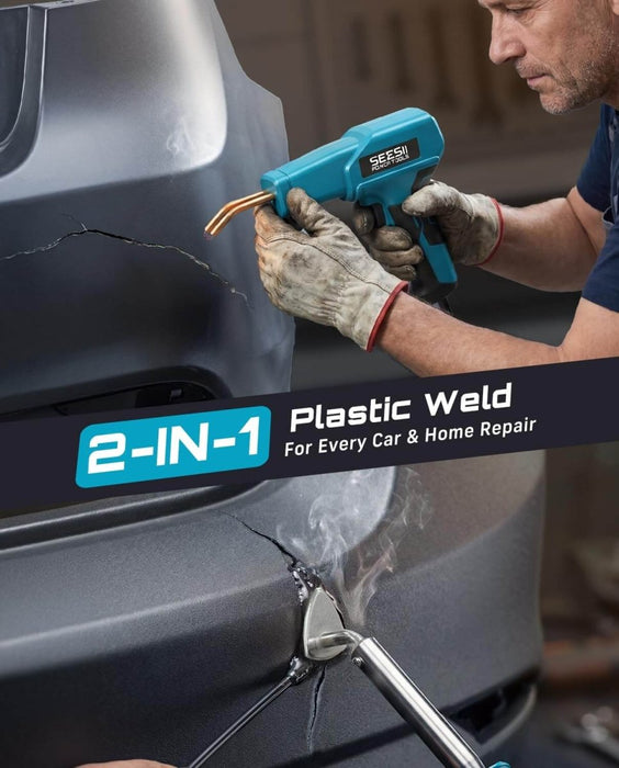 SEESII 150W 2 in 1 Plastic Welder Hot Stapler Repair Kit with Soldering Iron - SeeSii