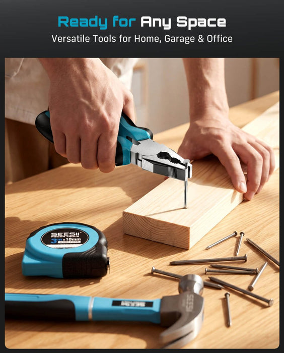 SEESII 190 - Piece Tool Set with 21V Cordless Drill Driver, 40 N·m Torque, 2.0Ah Battery, 25+1 Clutch, 3/8" Keyless Chuck, Case - Cordless Drill Driver - SeeSii