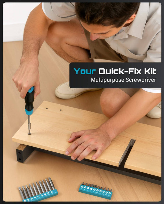 SEESII 190 - Piece Tool Set with 21V Cordless Drill Driver, 40 N·m Torque, 2.0Ah Battery, 25+1 Clutch, 3/8" Keyless Chuck, Case - Cordless Drill Driver - SeeSii