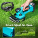 SEESII 2-in-1 Cordless Pole Hedge Trimmer, 6" Brushless Bush Pruner, Dual 2.0Ah Batteries Telescoping Grass Shears - Pole Hedge Trimmer-SeeSii
