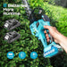 SEESII 2-in-1 Cordless Pole Hedge Trimmer, 6" Brushless Bush Pruner, Dual 2.0Ah Batteries Telescoping Grass Shears - Pole Hedge Trimmer-SeeSii