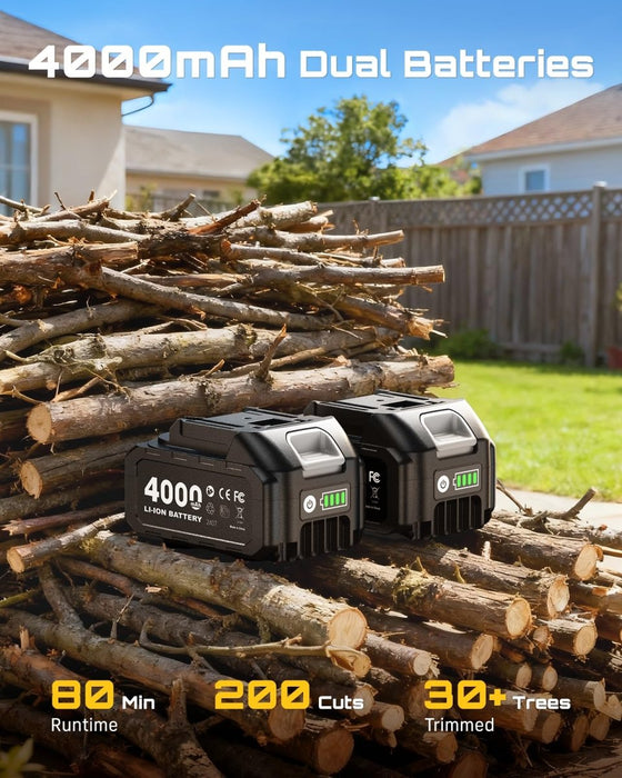 Seesii 2 - in - 1 Cordless Pole Saw & 6 inch Mini Chainsaw - chainsaw - SeeSii