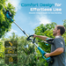 SEESII 2-in-1 Pole & Hedge Trimmer Cordless,20" Electric Bush Trimmer 8.5ft - SeeSii