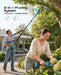 SEESII 2-in-1 Pole Pruning Shears 1.6'' Cut, 20V Cordless, 4.9-9 ft Reach Brushless Motor, SK5 Blade, LCD Display, 4 Modes, 180° Head, 2x4.0Ah Batteries, 2500+ Cuts, Auto Sleep, Shoulder Strap - Pruning Shears-SeeSii