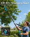 SEESII 2-in-1 Pole Pruning Shears 1.6'' Cut, 20V Cordless, 4.9-9 ft Reach Brushless Motor, SK5 Blade, LCD Display, 4 Modes, 180° Head, 2x4.0Ah Batteries, 2500+ Cuts, Auto Sleep, Shoulder Strap - Pruning Shears-SeeSii