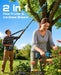 SEESII 2-in-1 Pole Pruning Shears, 1.6" Cutting Diameter Cordless Electric Pole Pruners, Brushless Motor, Dual 4.0Ah Batteries, Extra SK5 Blade, 4 Modes Adjustable Branches Cutter for Tree & Flower - Pruning Shears-SeeSii