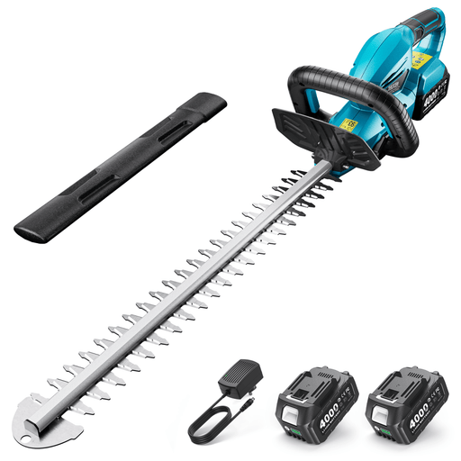 SEESII 20" Hedge Trimmer Cordless with 2× 4.0Ah Battery, Lightweight Design - hedge trimmers-SeeSii