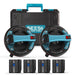 Seesii 200mm Battery Tile Suction Lifter 2PCS 270kg Max Load LCD 4x2400mAh Batteries - SeeSii