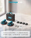 Seesii 200mm Battery Tile Suction Lifter 2PCS 270kg Max Load LCD 4x2400mAh Batteries - SeeSii