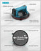 Seesii 200mm Battery Tile Suction Lifter 2PCS 270kg Max Load LCD 4x2400mAh Batteries - SeeSii