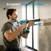 SEESII 20V Cordless Caulking Gun, 2x2.0Ah Battery, 4-Speed Auto Retract LED Silicone Gun for 10oz Sealant - SeeSii