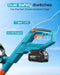 SEESII 20V Cordless Snow Shovel, 12" Electric Snow Blower, Lightweight - Snow Blowers-SEESII